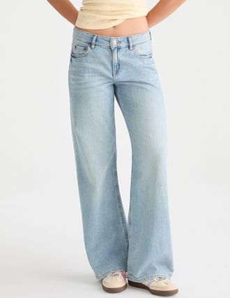 A&eacute;ropostale Low-Rise Baggy Wide Leg Jean