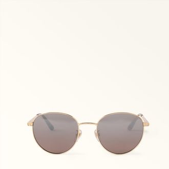 Furla Occhiali Da Sole Color Light Gold Oro Metallo Donna