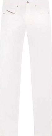Diesel White Slim Solid Jeans