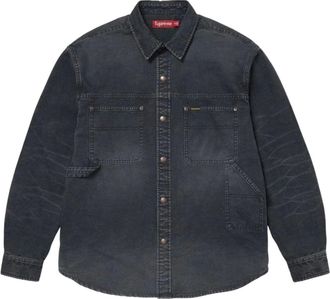 SUPREME SS26 Worn Snap Painter Shirt Black SUP-SS26-125-BLK
