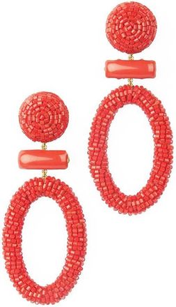 Deepa Gurnani Yolanda Drop Earrings in Red at Nordstrom