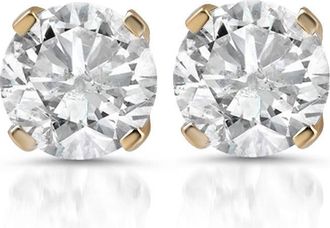 Pompeii3 1 1/2ct Diamond Studs 14K Yellow Gold