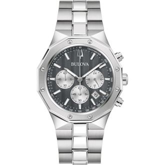 Bulova Classic Prestige Bracelet Watch, 38.5mm in Silver-Tone at Nordstrom