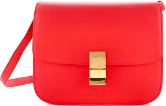 Celine Classic Box Bag Grainy Leather Medium crossbody bag - Rood