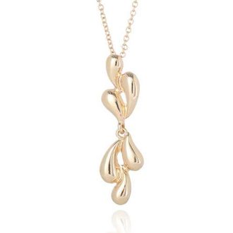 BCBGeneration Sculptural Heart Pendant Necklace in Gold at Nordstrom