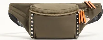 Valentino Garavani Marsupio Stud Up In Tessuto Tecnico Uomo VERDE MILITARE UNI