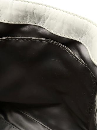 Chanel leather CC-logo tote bag - White