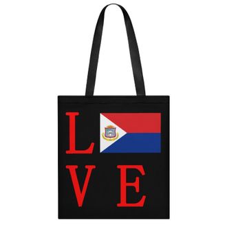 Generic Love Dutch Saint Martin Flag Womens Tote Casual Shopping Bag Lightweight Shoulder Bags Hobos Handbag for Work Travel Daily 35x40cm