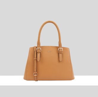 Paul Costelloe Womens Davina Leather Multi Way Bag - Brown - One Size