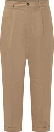 Ami Beige Solid Chino Trousers