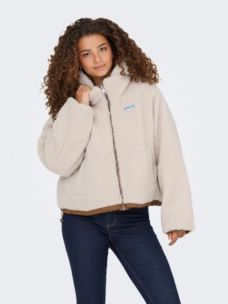 Only Outdoorjacke ONLY ONLMARIA LIFE REV PUFFER JACKET CC OTW, Damen, Gr. S, cloud dancer detail:toasted coconut, Web, Obermaterial: 50% Nylon, 50% Polyest