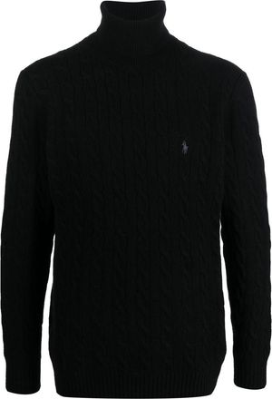 Polo Ralph Lauren Polo Pony pullover jumper - men - Cashmere/Wool - L - Black