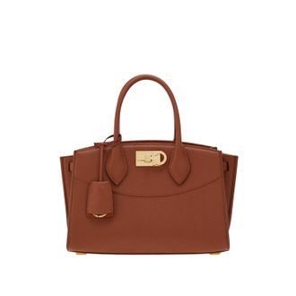 Ferragamo Hammered Leather Handbag
