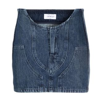Off-white Dames, Rokken, Blauw, Maat: S Katoen