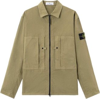 Stone Island S0298 ZIP OVERSHIRT Size: XXL, colour: KHAKI