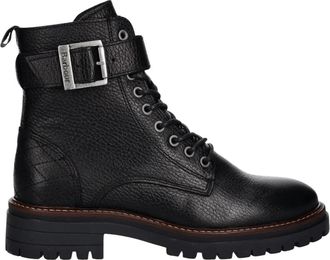 Barbour Heidi Enkellaarzen - Dames - Veterlaarzen - Zwart - 39 EU - Polyester - Schoenen