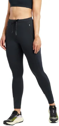 Oiselle Womens Fireglow Fleece Tights Black 10