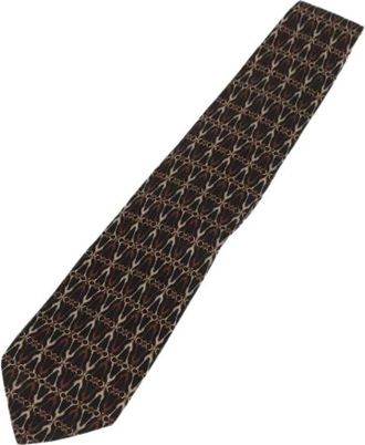 Fendi Pre-owned Accessories, female, Brown, Size: ONE SIZE Pre-owned Necktie