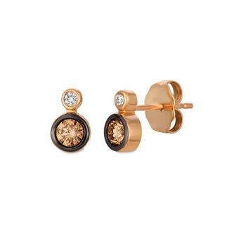Le Vian Babor Ladies Chocolate Diamonds Earrings set in 14K Strawberry Gold