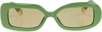 Jacquemus Zonnebrillen - Dames - Zonnebrillen - Groen - 54 MM - Accessoires