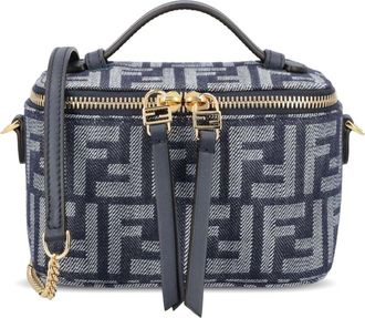 Fendi Handbags, female, Blue, Size: ONE SIZE Vanity Mini Bag