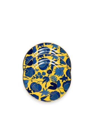 La DoubleJ Dessert Plates Set Of 2 in Wildbird Azzurro/light Blue at Nordstrom