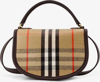 Burberry Womens Crossbody Bag Highlands Beige Cotton Shoulder