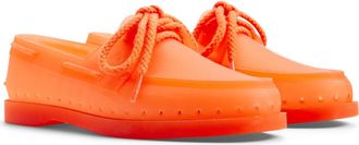 Sperry Top-Sider x Monse Authentic Original 2-Eye Jelly Boat Shoe in Bright Orange at Nordstrom, Size 10