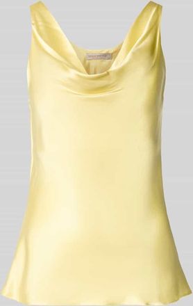 Rinascimento Rinascimento Satintop mit Wasserfall-Ausschnitt in GELB, Gr&ouml;&szlig;e XL