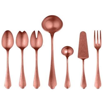 Mepra Dolce Vita Serving Set - 7 Pieces in Pewter Bronze at Nordstrom