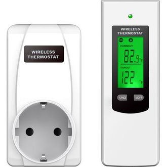 OEM Enchufe Termost&aacute;tico Con Mando A Distancia, 3680w, 16v, Blanco