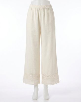Z Supply Scout Embroidered Pant In White