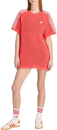 adidas Originals Open Stitch Dress in Semi Lucid Red at Nordstrom, Size Xx-Small