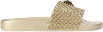 Kurt Geiger Meena Eagle Slide Sandal in Gold/Gold at Nordstrom, Size 7.5Us