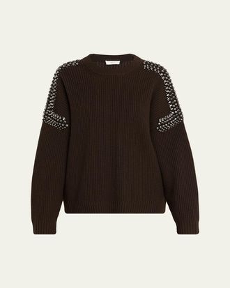A.L.C. Lennox Embellished Wool Sweater