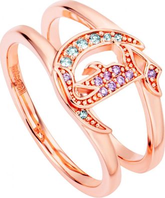 Just Cavalli Womens JCRG01383307 Ladies Ring - Rose Gold Stainless Steel - Size L 1/2