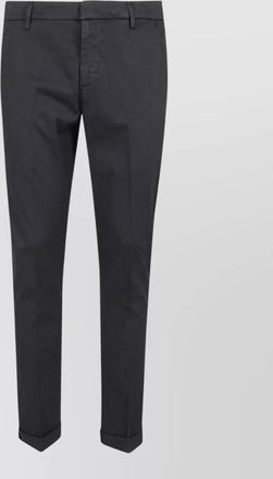 Dondup gaubert tailored trousers belt loops cuffed hem