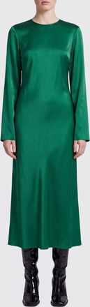R&oacute;he Long-Sleeved Midi Sheath Evening Dress in Pure Silk