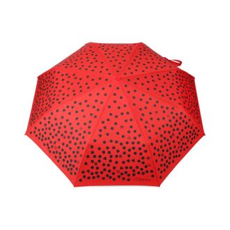 Moschino Umbrellas, unisex, Red, Size: ONE SIZE Red Polka Dot Compact Umbrella