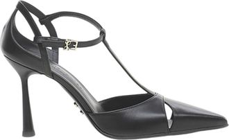 Sergio Levantesi Maura 6 Tryde High Heel Sandalen - Dames - Pumps - Zwart - 41 EU - Leer - Schoenen
