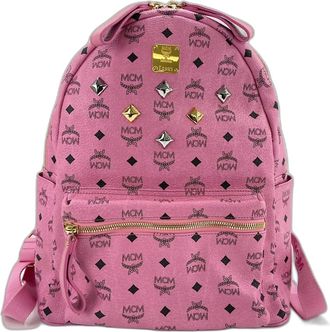 MCM Mcm Pink Leather Backpack (Pre-Owned)