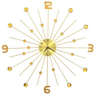 Berkfield Home Wall Clock Metal 70 cm Golden in Gold