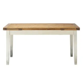 Maisons du monde Mesa de comedor extensible de &aacute;lamo macizo L.160
