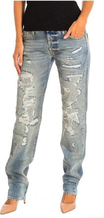 Le Temps Des Cerises Straight Jeans - Dames - Regular Fit Jeans - Blauw - 3XS - Katoen - Jeans