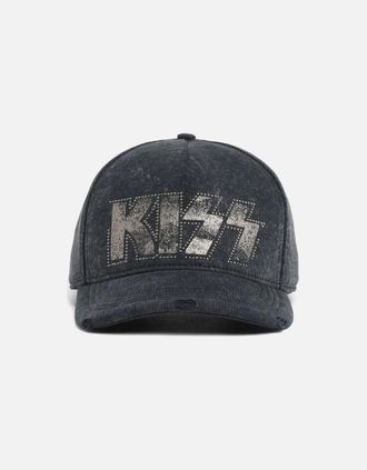 Dsquared2 Mens Kiss Baseball Cap Grey - Black - Size: OS