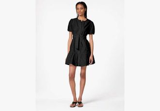 Kate Spade New York Floral Eyelet Mini Shirt Dress
