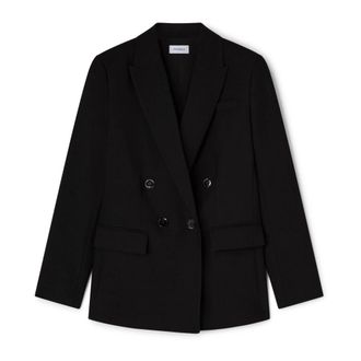 Motivi Geknoopte blazer - Dames - Jassen - Zwart - Maat: XS Leer