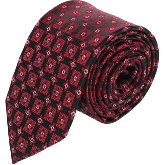 Trafalgar Store Azzimato Diamond Stately Silk Necktie in Red at Nordstrom