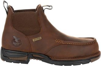 Georgia Boot Chelsea Waterproof Work Boot in Dark Brown at Nordstrom, Size 10.5