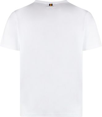 K-Way Mens Adame Cotton Crew-Neck T-Shirt White T-Shirts And Polos